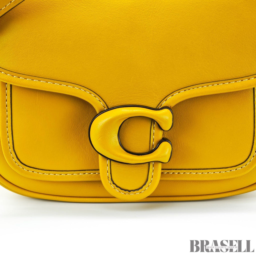 COACH Tabby Messenger Bag Shoulder Bag Flap Compact Yellow Women's