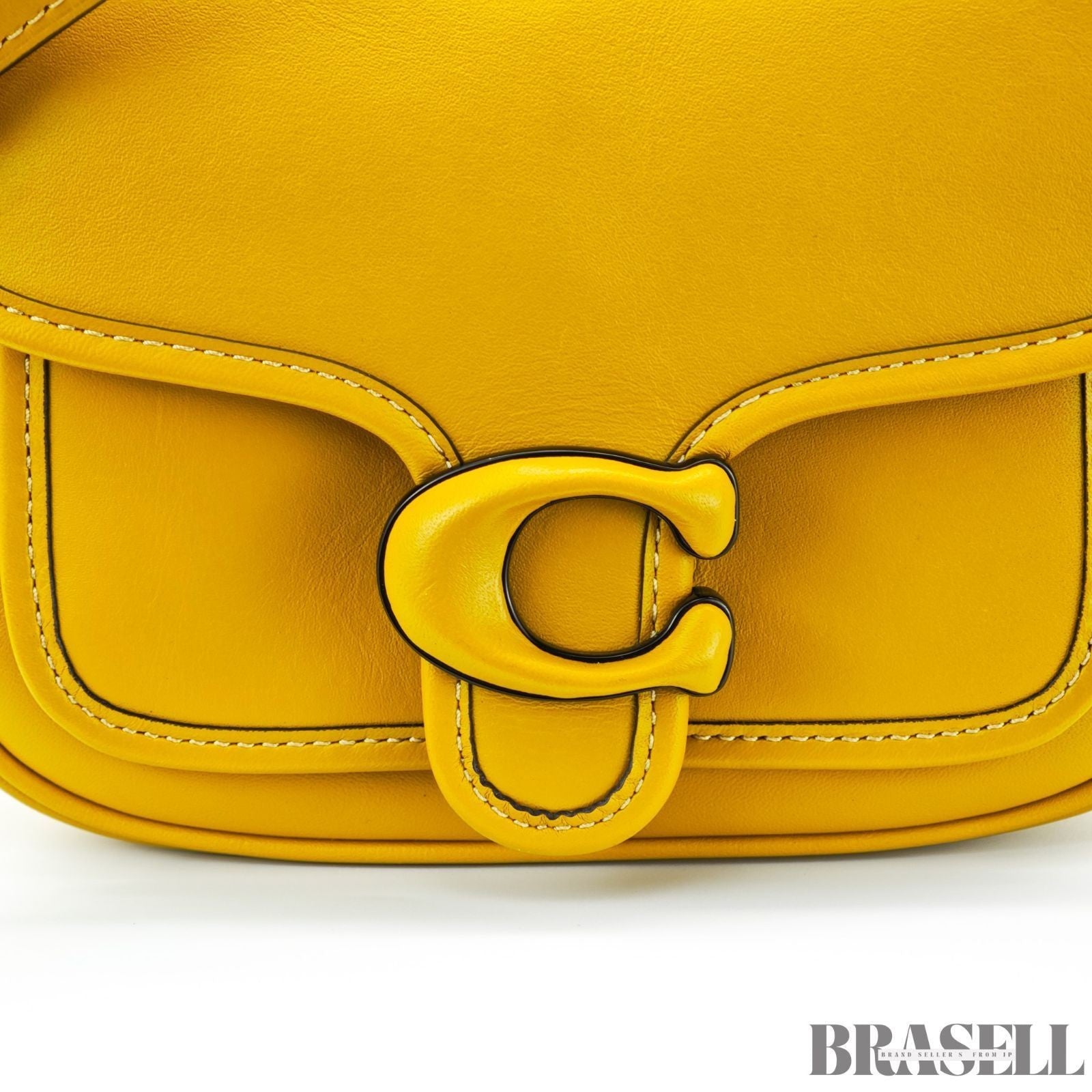 COACH Tabby Messenger Bag Shoulder Bag Flap Compact Yellow Women's