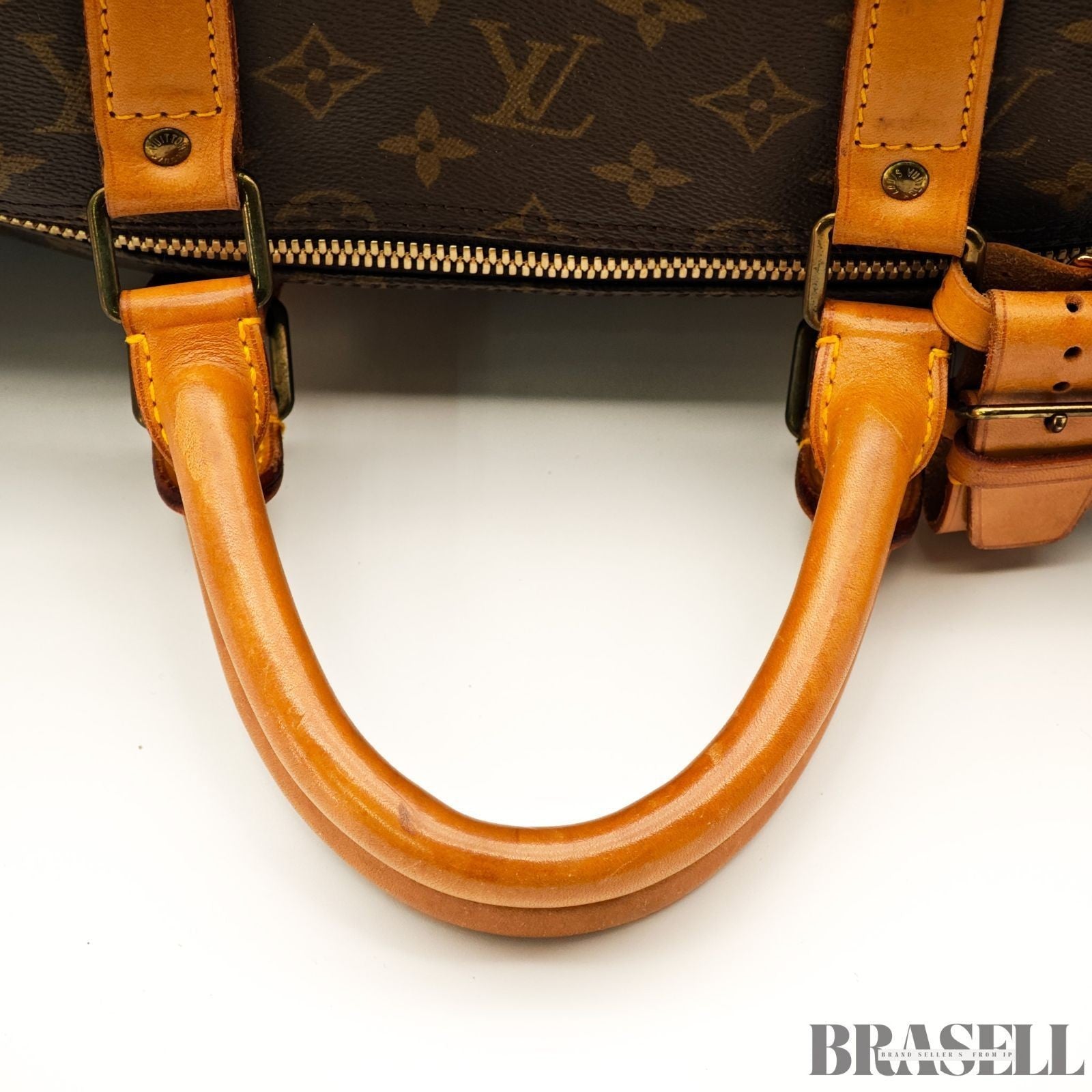 Louis Vuitton Monogram Keepall 55 M41424 Boston Bag Large Capacity Travel Brown