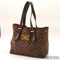 Louis Vuitton Hampstead MM N51204 Handbag Tote Bag Large Capacity Brown
