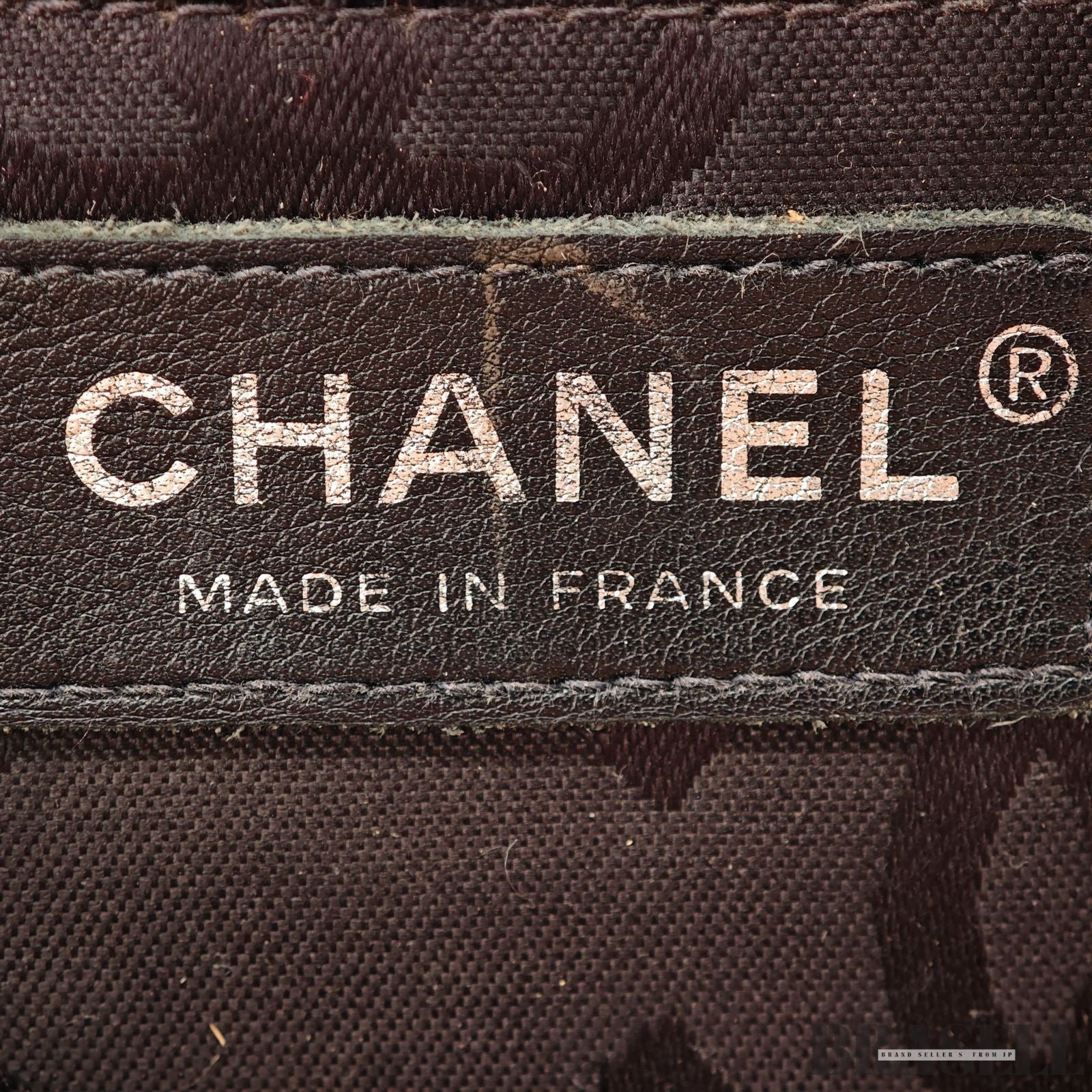 CHANEL Cambon Bowling Bag Handbag Leather Beige Black France Women