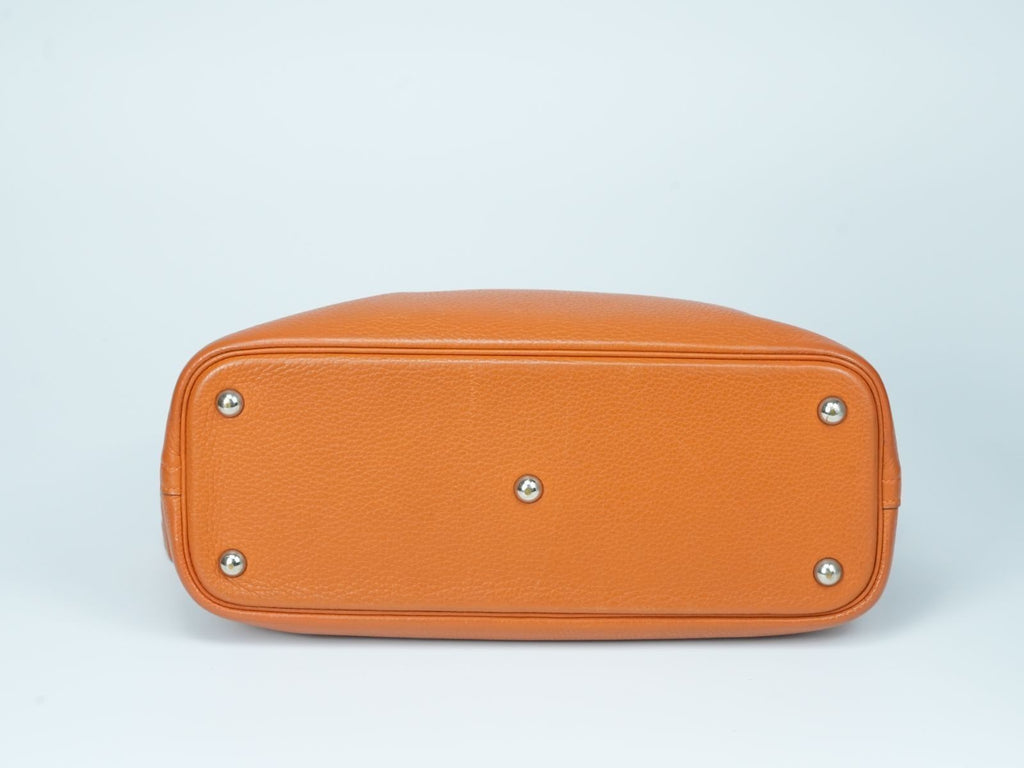 HERMES Bolide 31 Handbag with K stamp Orange Taurillon Clemence