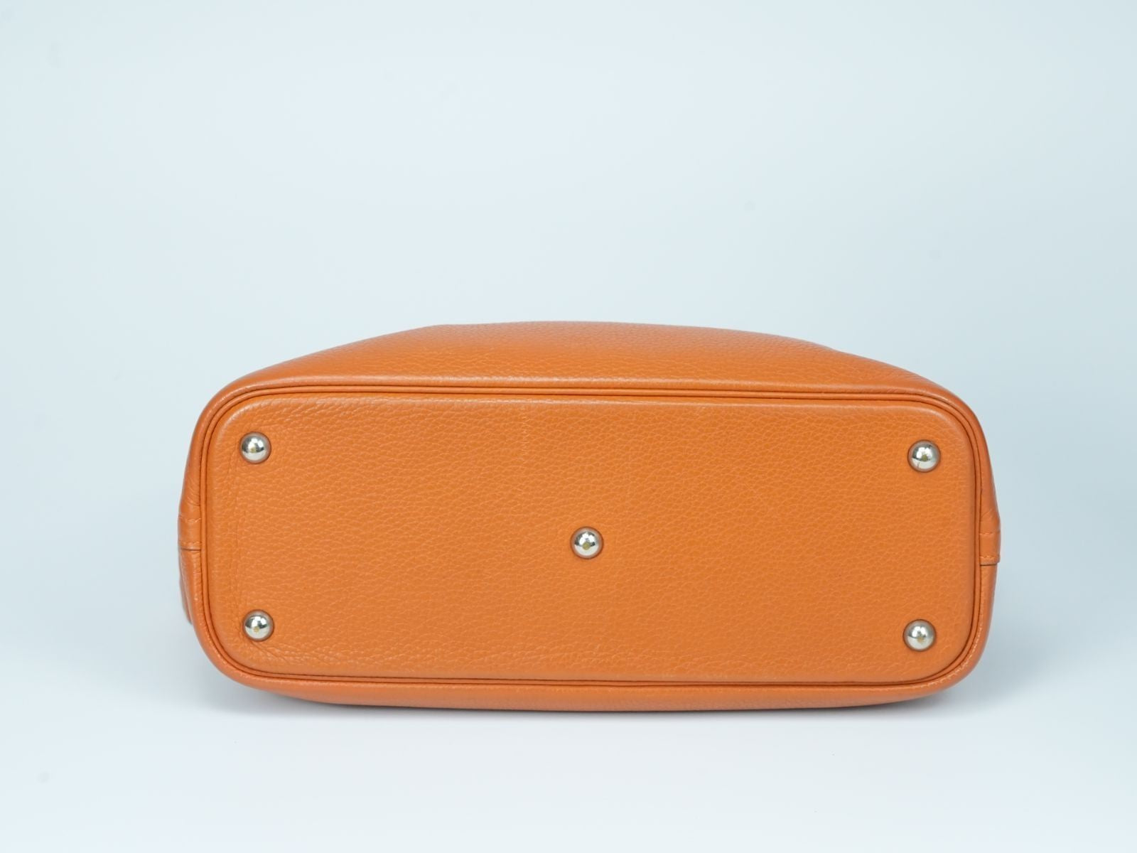 HERMES Bolide 31 Handbag with K stamp Orange Taurillon Clemence