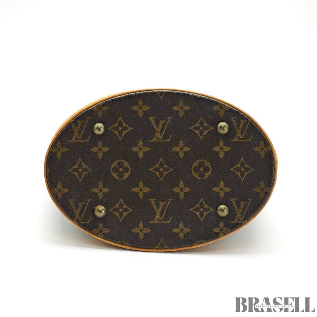 LOUIS VUITTON Bucket PM M42238 Monogram Shoulder Tote Bucket Bag Brown Women’s