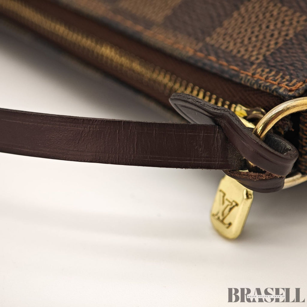Louis Vuitton N58009 Pochette Accessoires Damier Canvas Brown Mini Handbag Bag