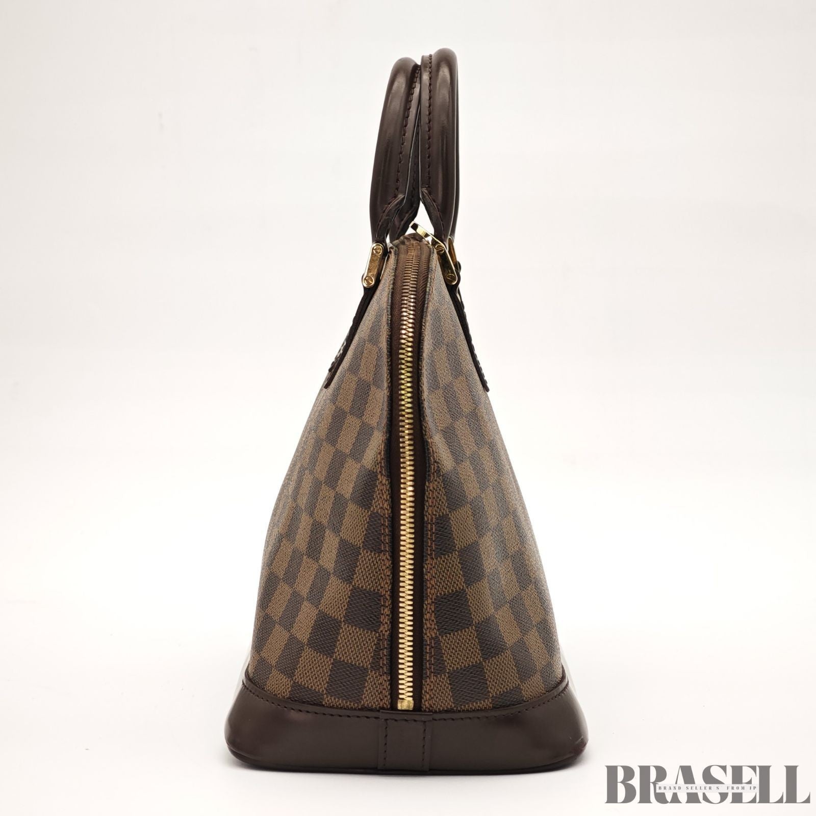 Louis Vuitton Hand Bag N51131 Alma Ebene Damier Canvas Brown FL1014