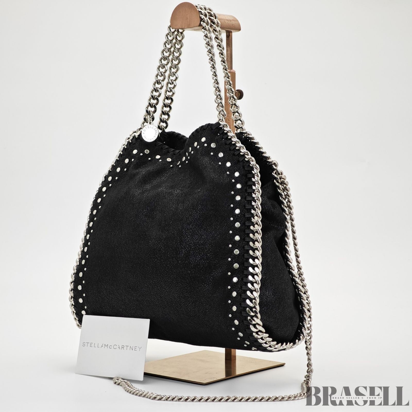 Stella McCartney Shoulder Bag/Handbag 2-Way Studs Black Women's