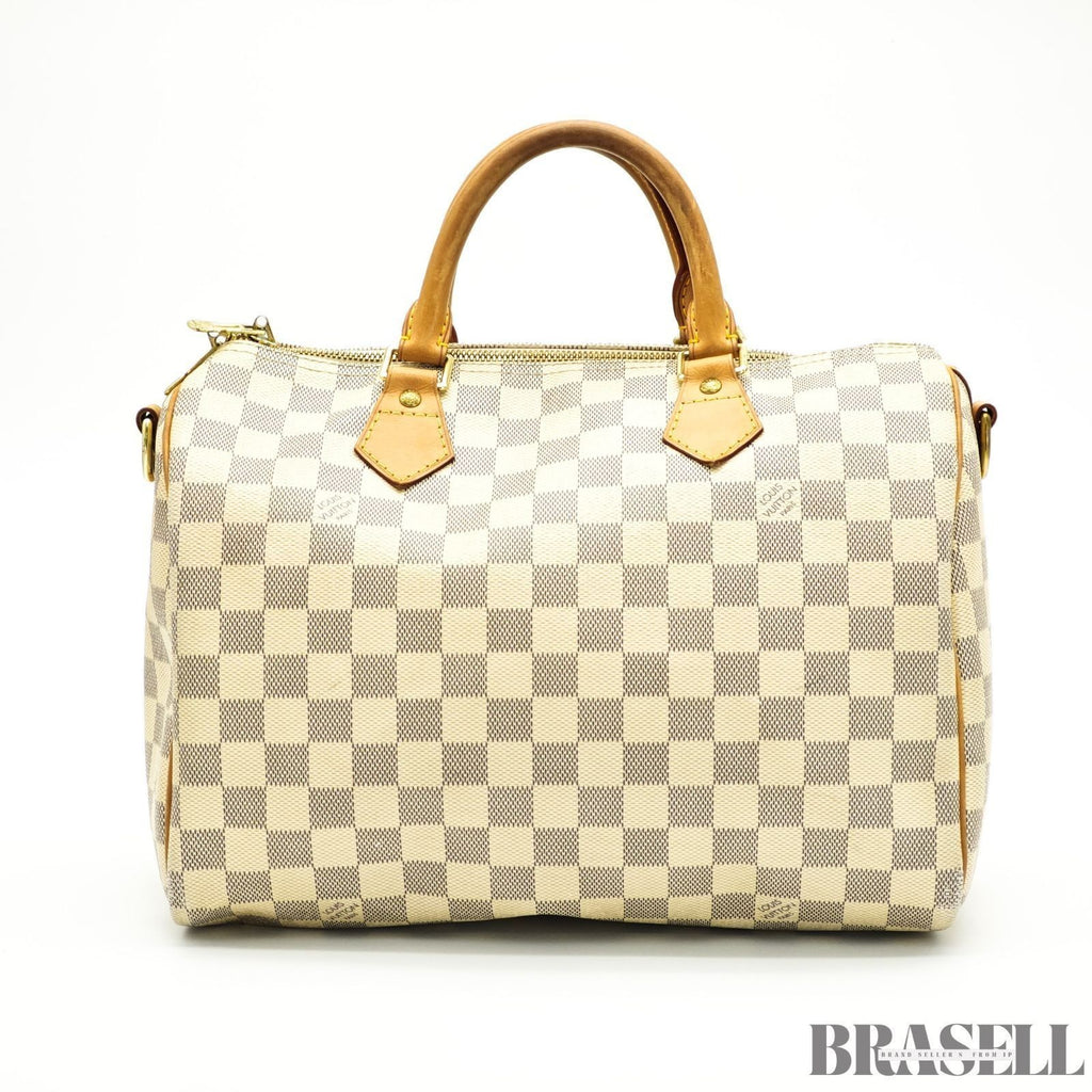 Louis Vuitton Azur Speedy Bandoulière 30 N40592 Handbag Shoulder Bag 2Way Ivory