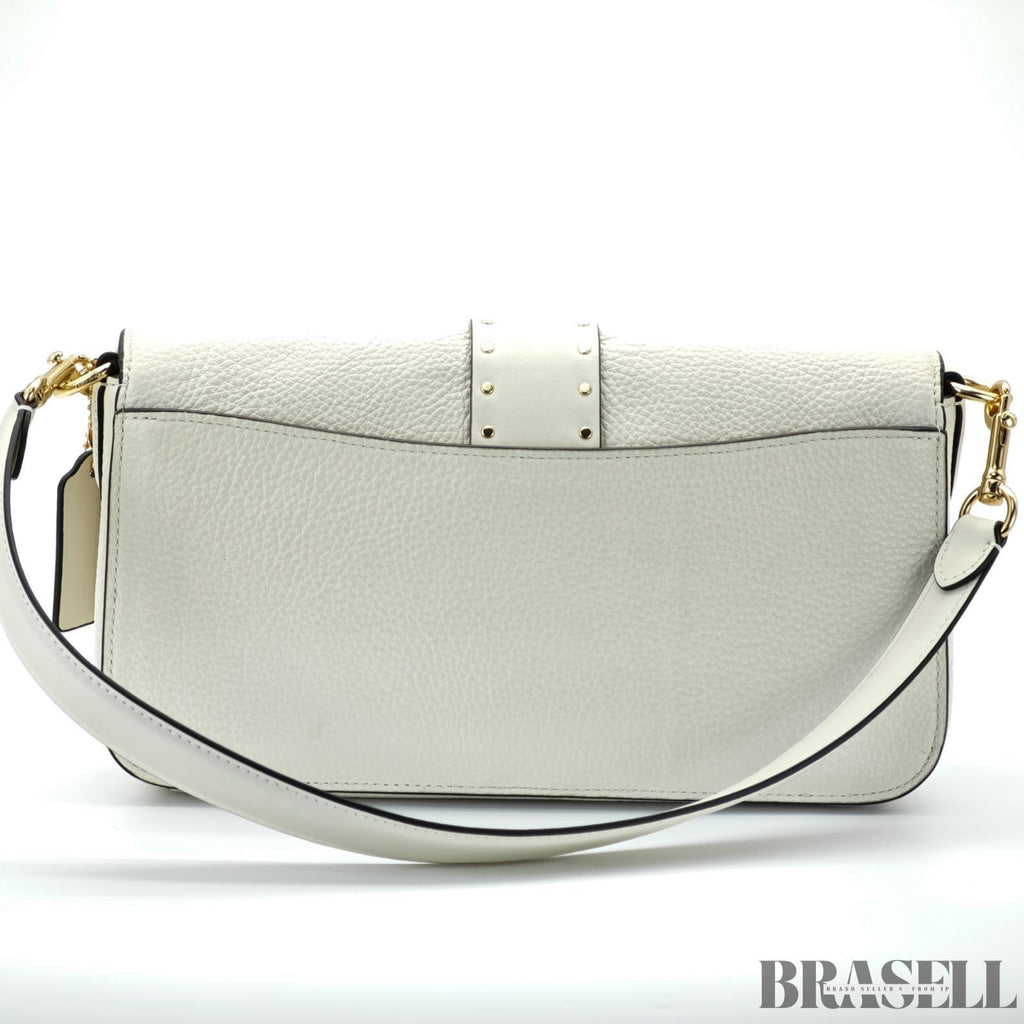 COACH Sulky F05497 Handbag Flap Compact Chalk Ivory Women’s