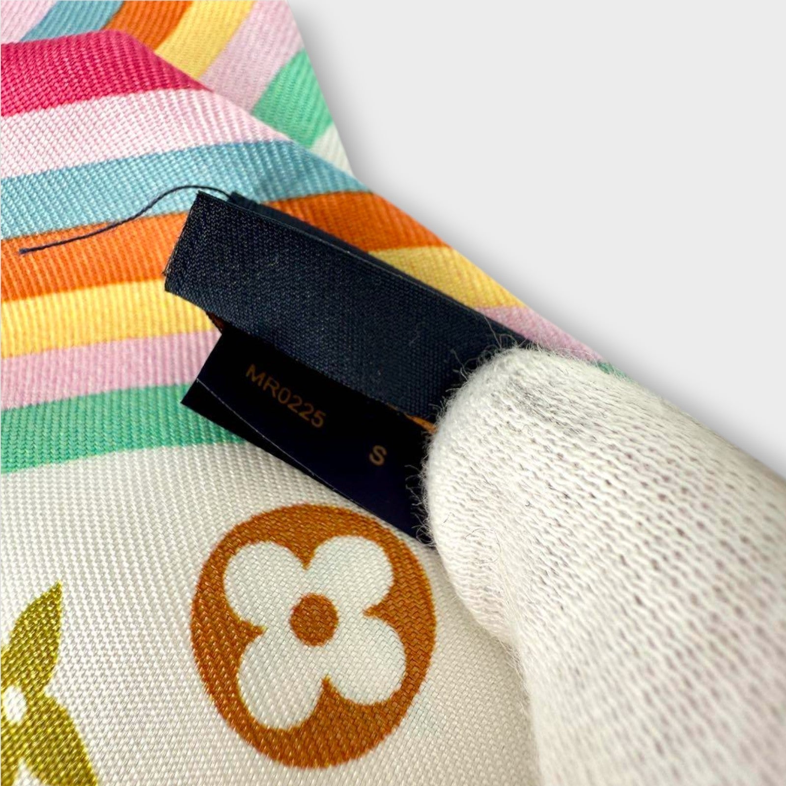 Louis Vuitton Takashi Murakami Bandeau BB Multicolor Monogram LV TM Silk Scarf