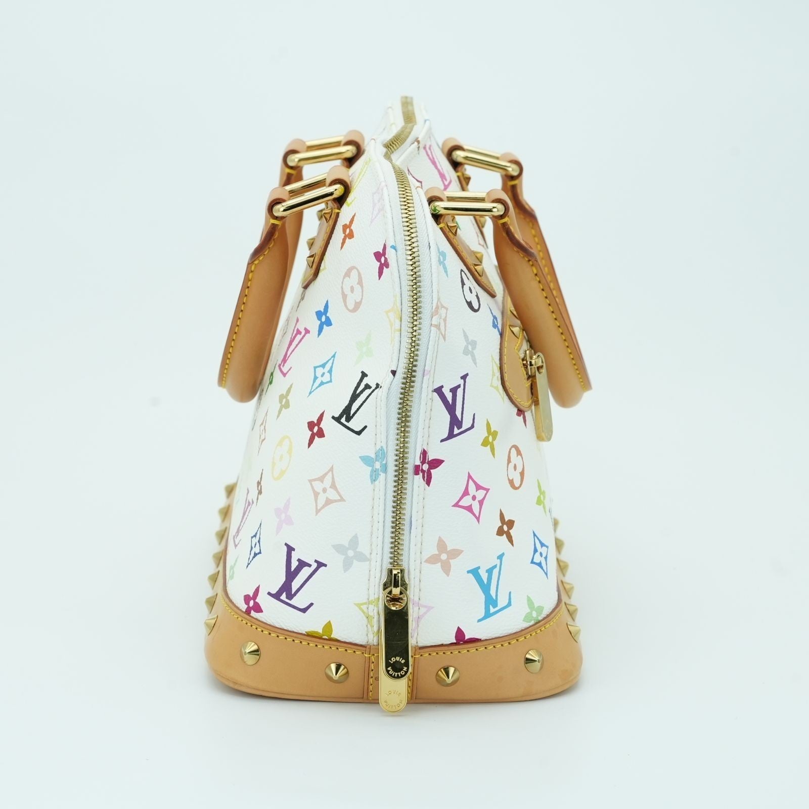 LOUIS VUITTON Multicolore Alma M40443 Handbag Blanc White Women's