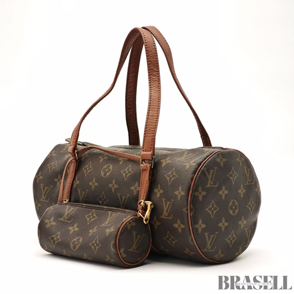 LOUIS VUITTON Papillon 30 M51365 Mini Boston Bag Monogram Brown Pouch