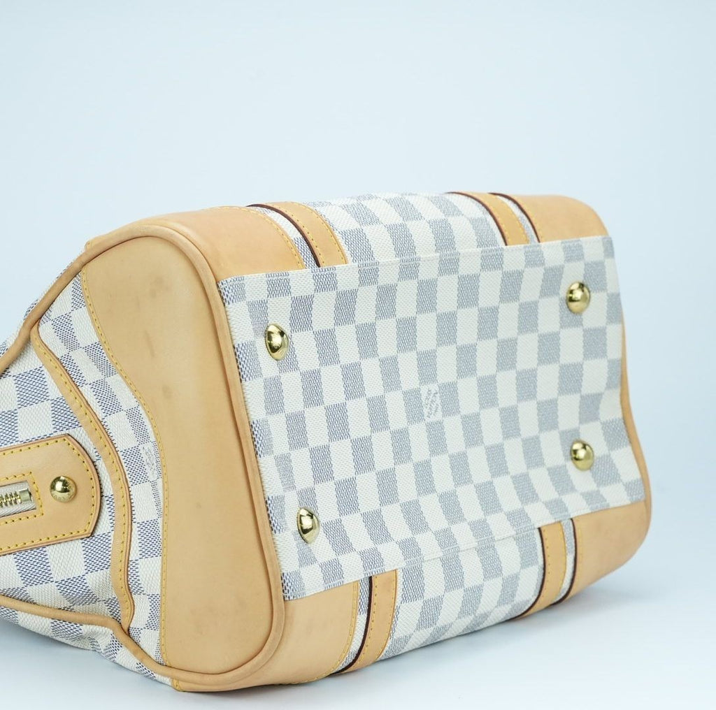 LOUIS VUITTON Berkeley N52001 Boston Bag Travel Large Capacity White