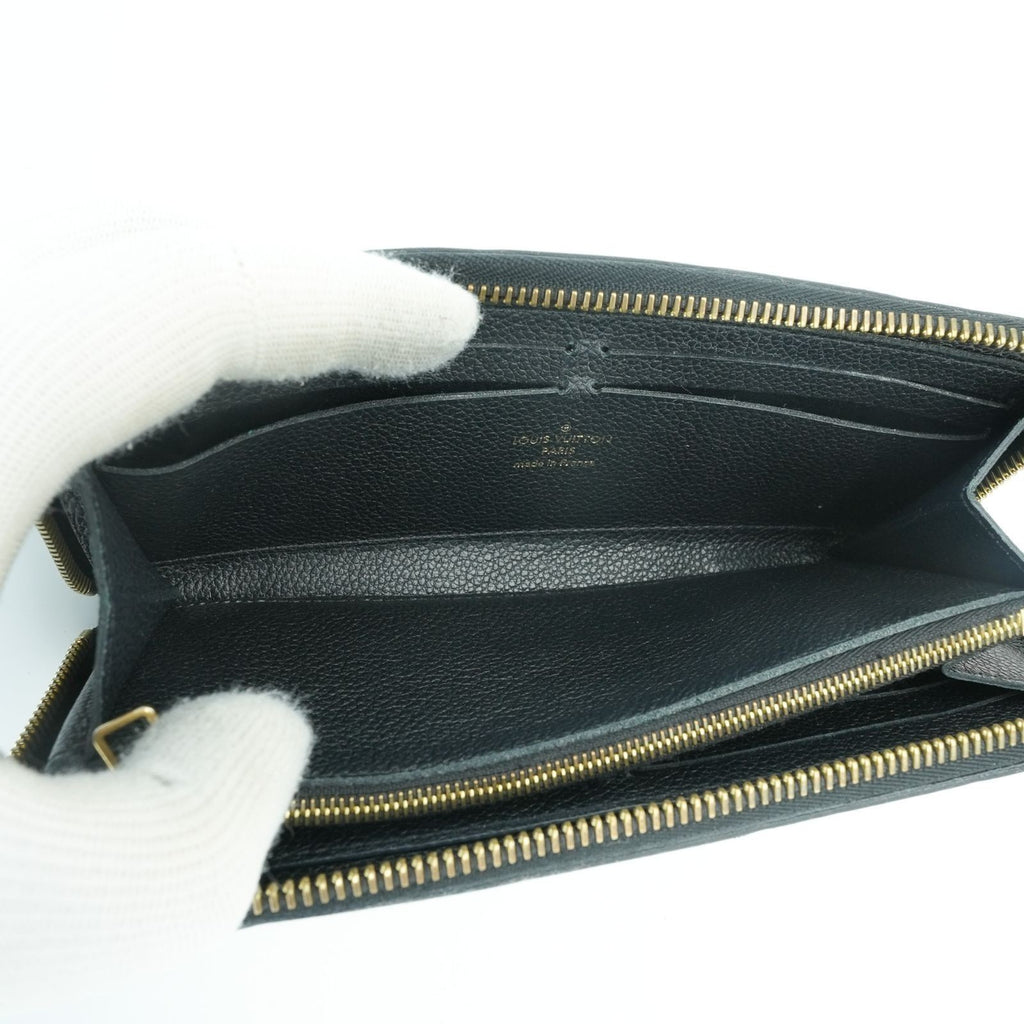 LOUIS VUITTON Empreinte Portefeuille Clemence M60171 Long Wallet Black
