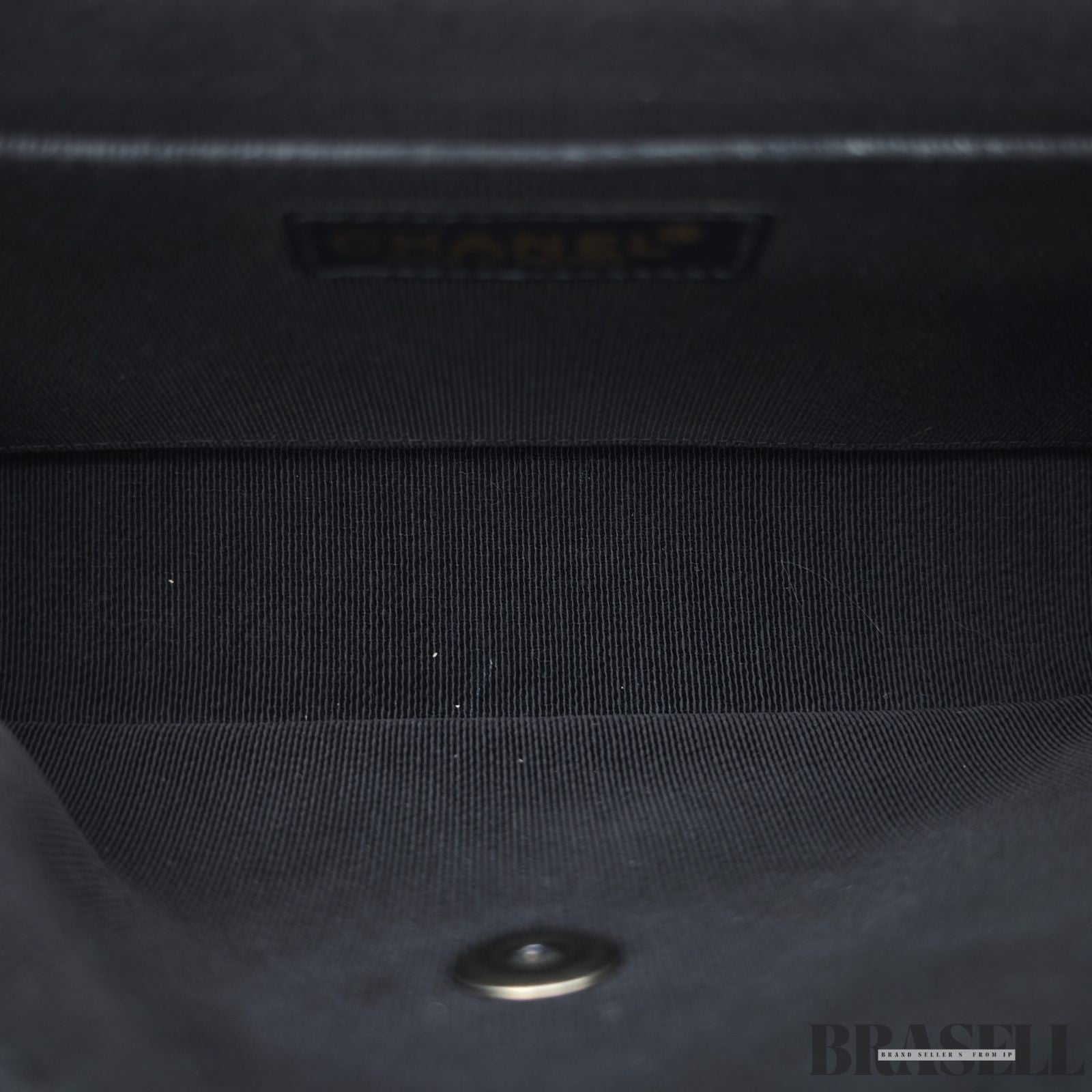 CHANEL Wild Stitch A14687 Leather Flap Shoulder Bag Black Women’s