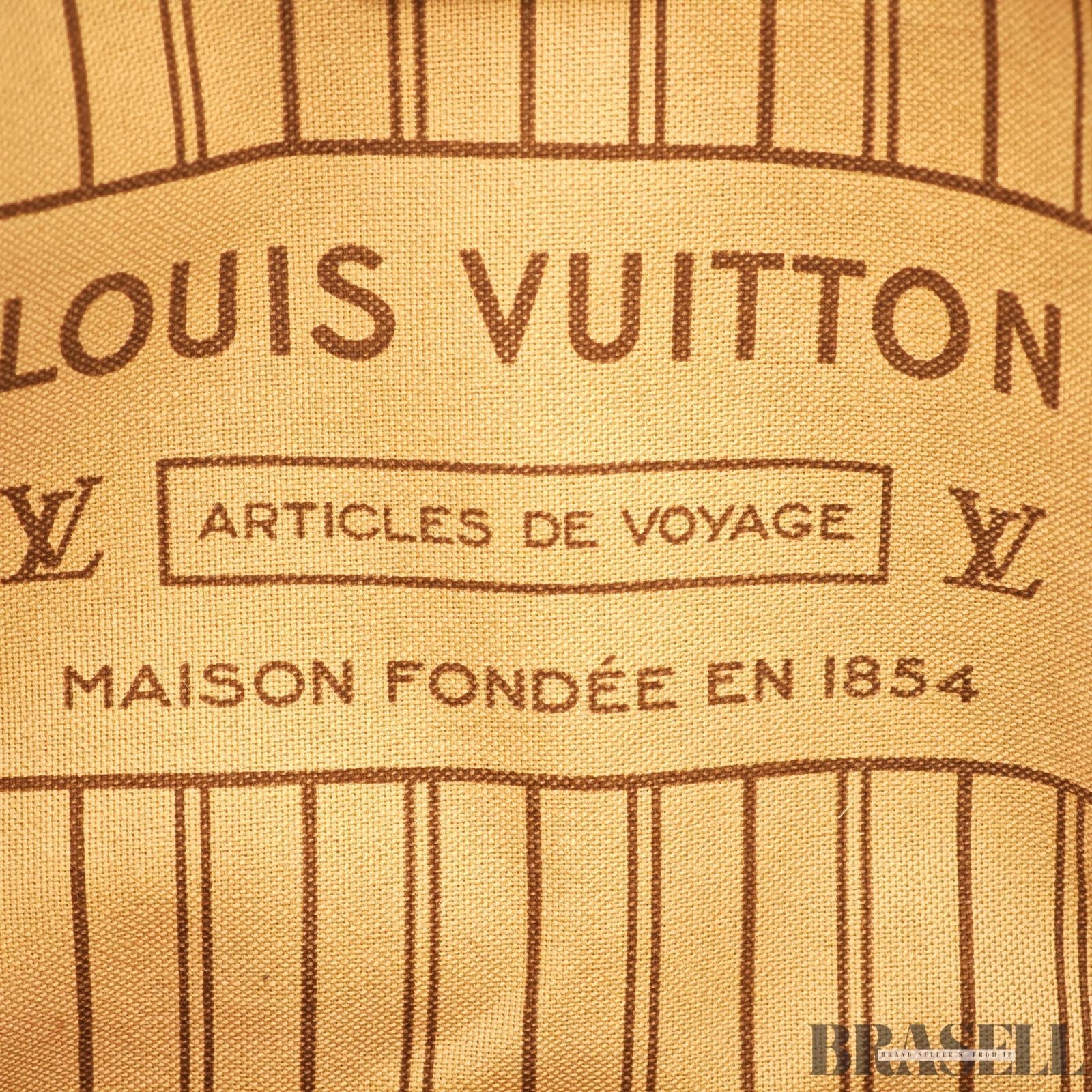 LOUIS VUITTON Neverfull MM M40156 Tote Bag Brown Monogram Canvas Large Women's