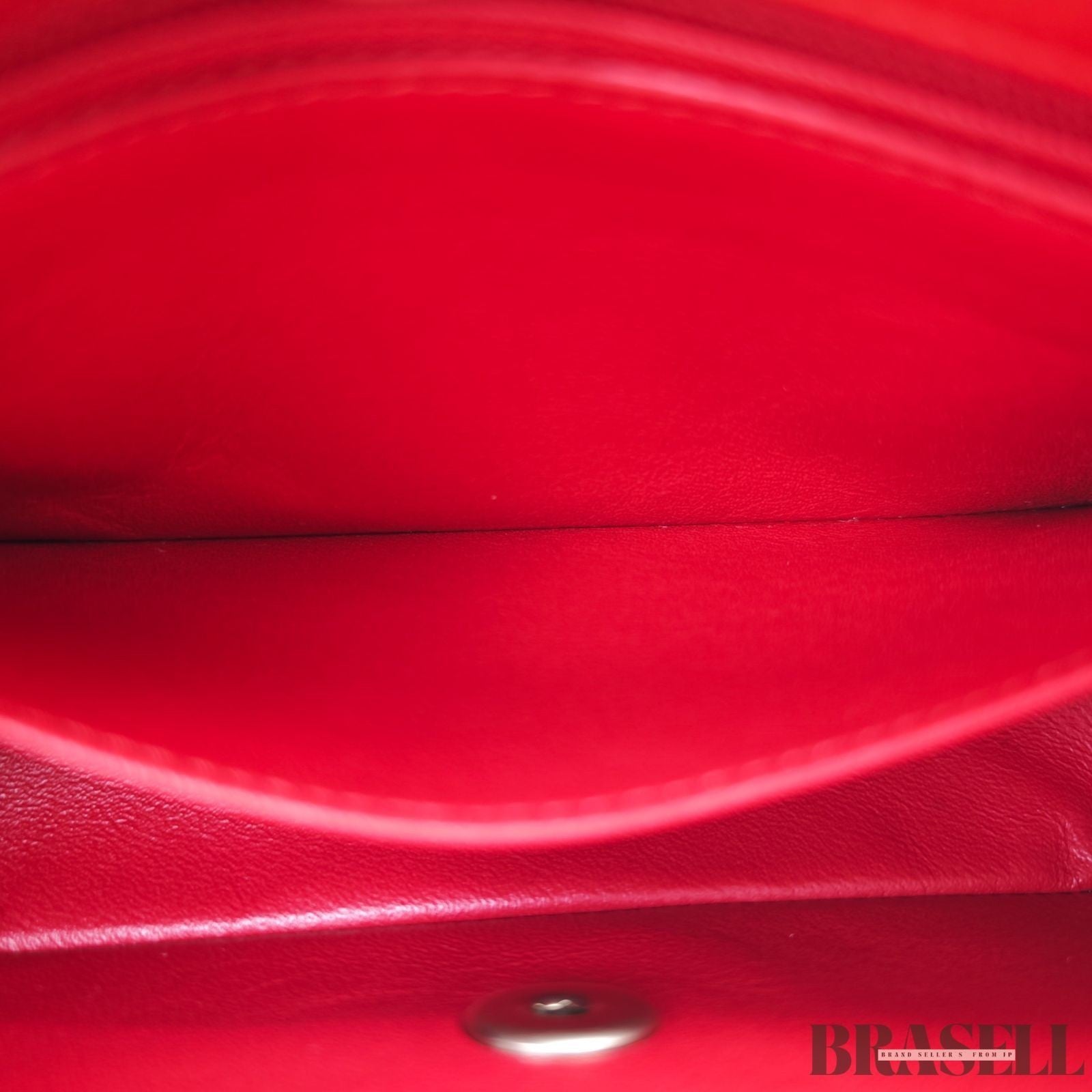 Chanel Mini Matelassé 20 Lambskin Single Flap Shoulder Bag Red Women