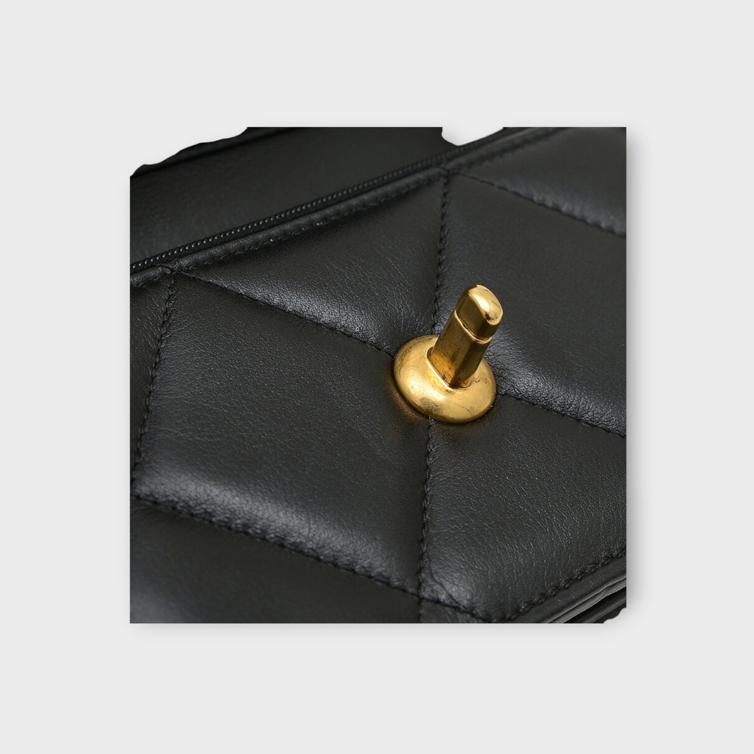 Chanel Matrasse mini flap bag in calfskin with black gold hardware AS3720