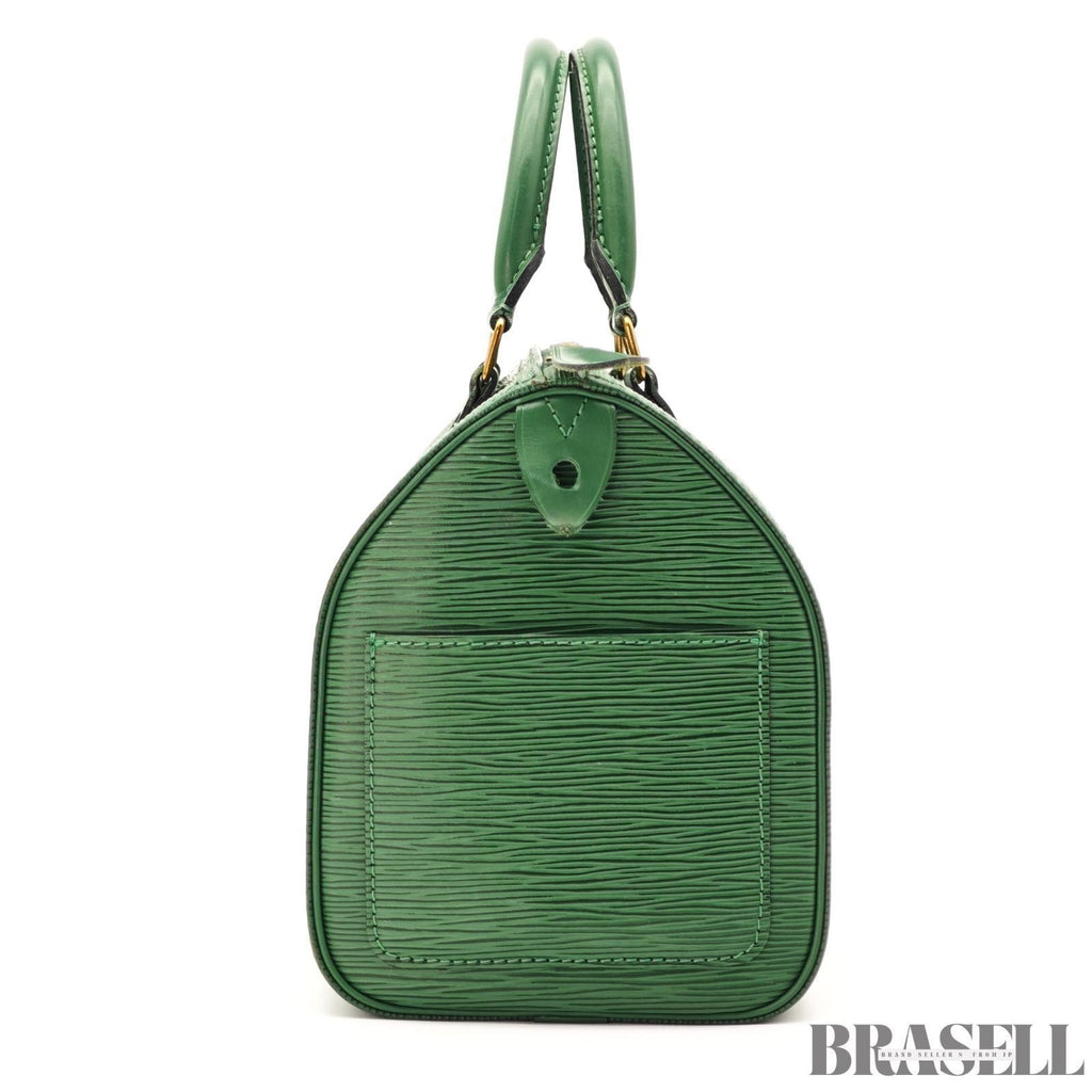 Louis Vuitton Epi Speedy 25 M43014 Mini Boston Bag Epi Leather Green Authentic