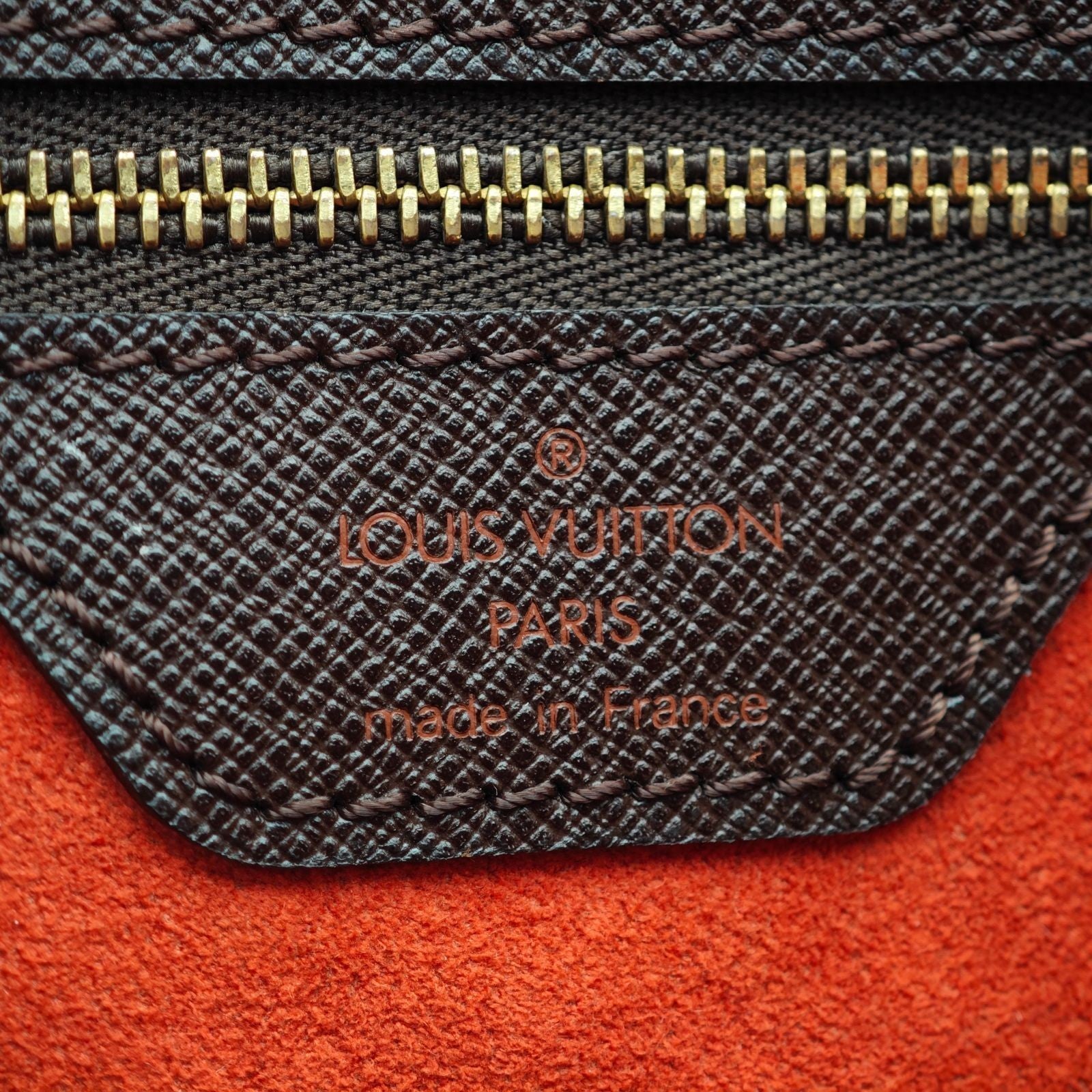 LOUIS VUITTON Damier Male Bucket Bag N42240 Tote Bag Bucket Bag Brown Women's