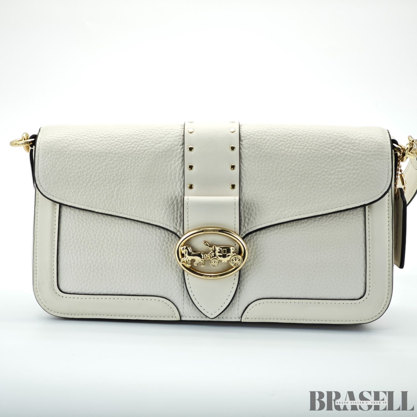 COACH Sulky F05497 Handbag Flap Compact Chalk Ivory Women’s