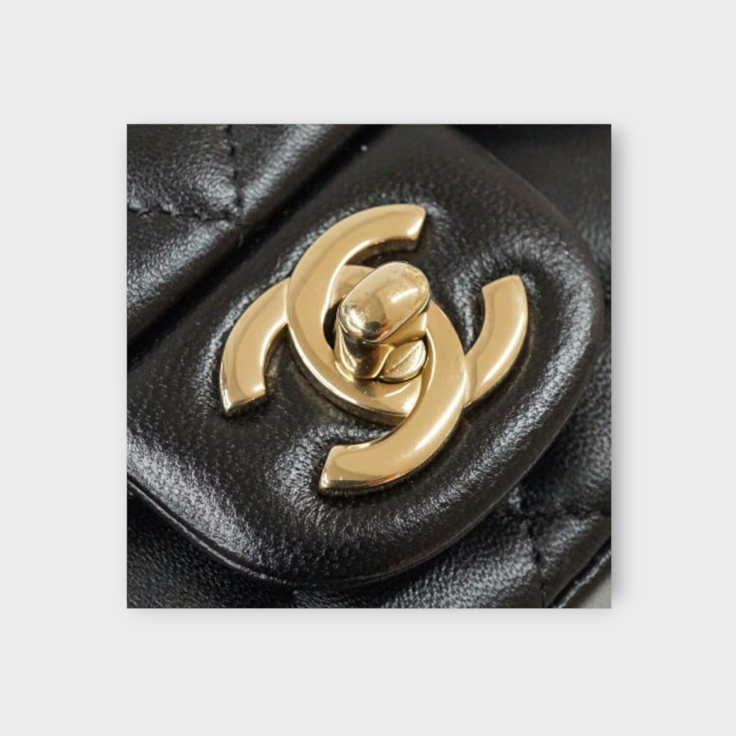 CHANEL Chain shoulder bag mini MATRASSE Coco Mark lambskin AS5219