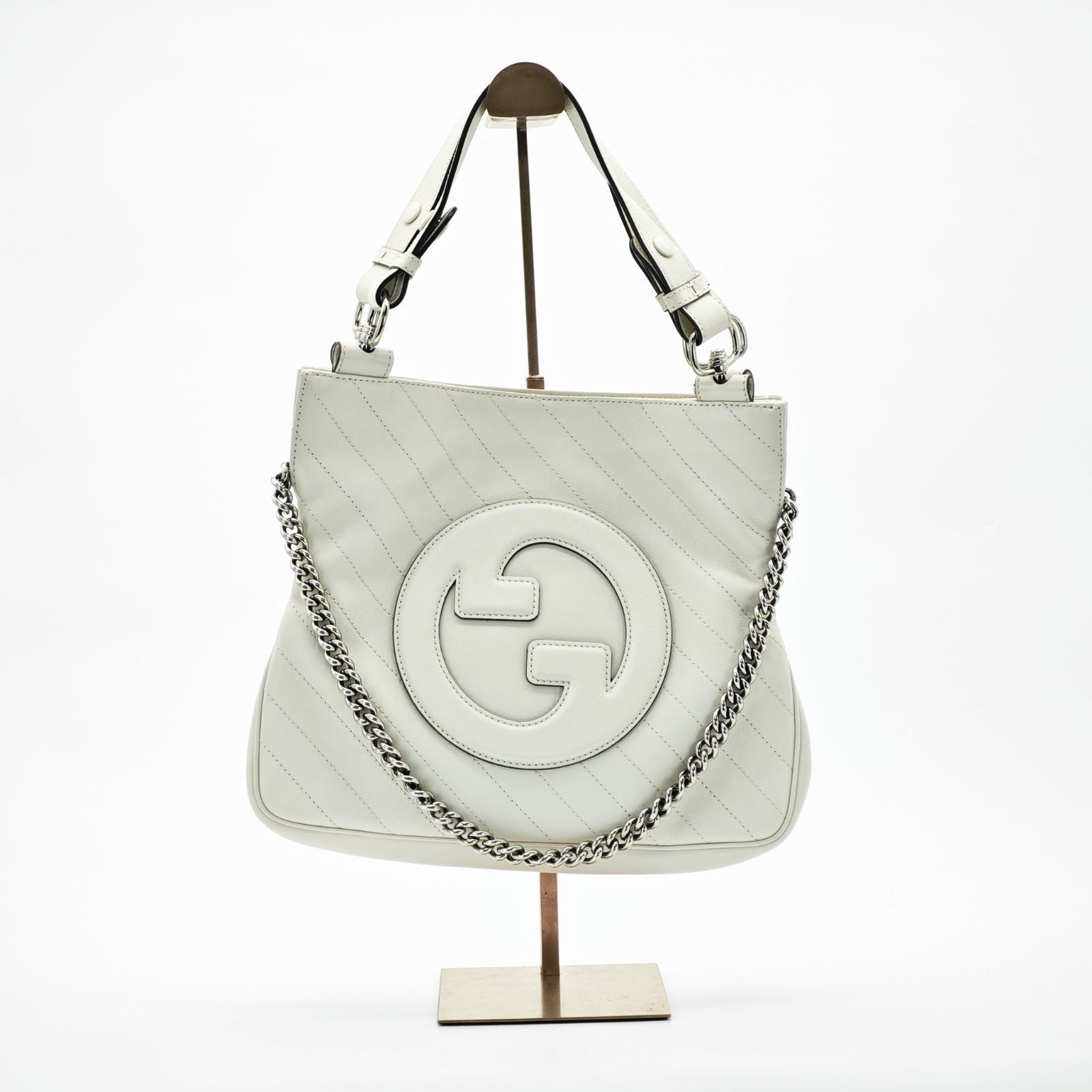 GUCCI Blondie Tote Bag Beige Color Women’s with Dust Bag