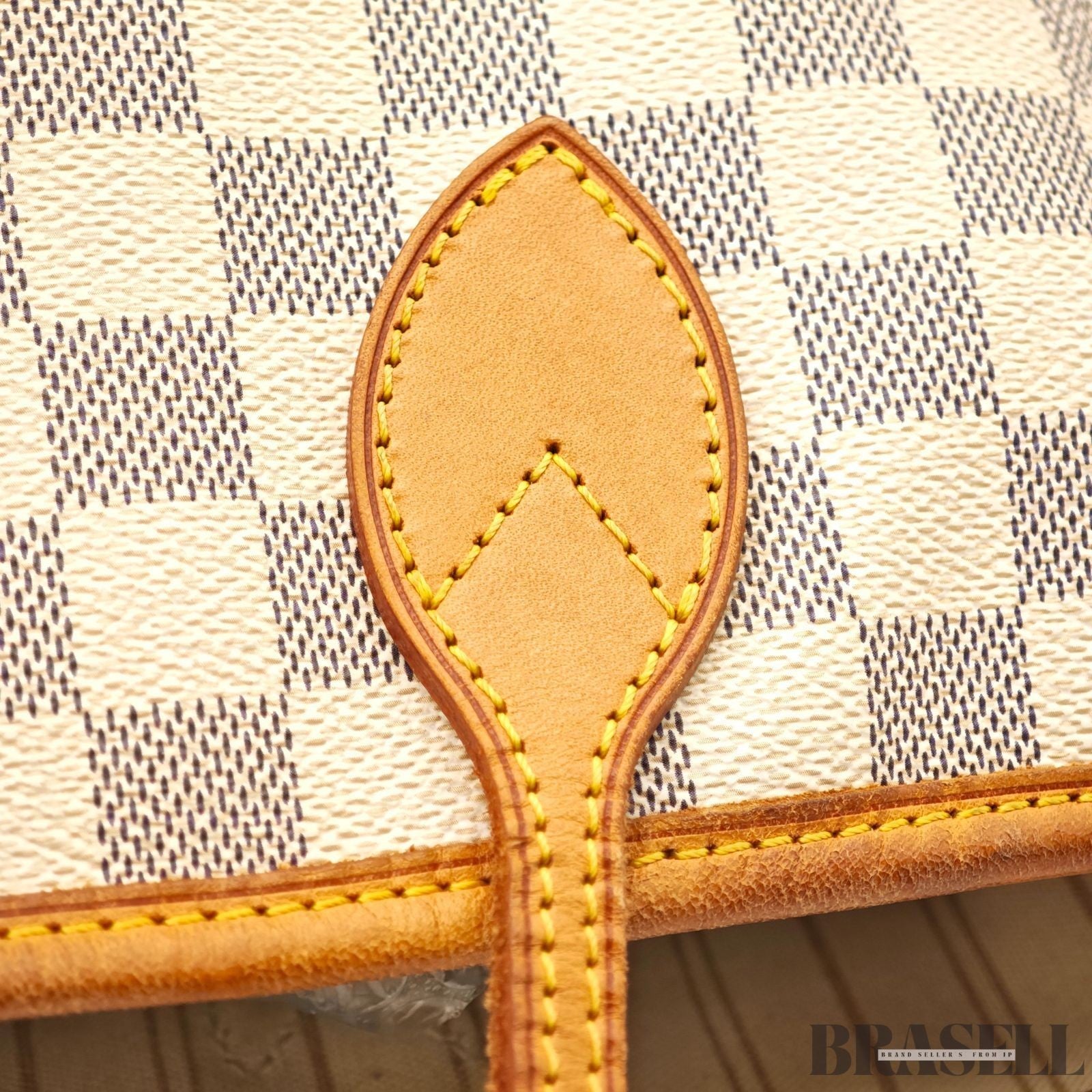 LOUIS VUITTON Neverfull MM N51107 Damier Azur Tote Bag Large Canvas Unisex
