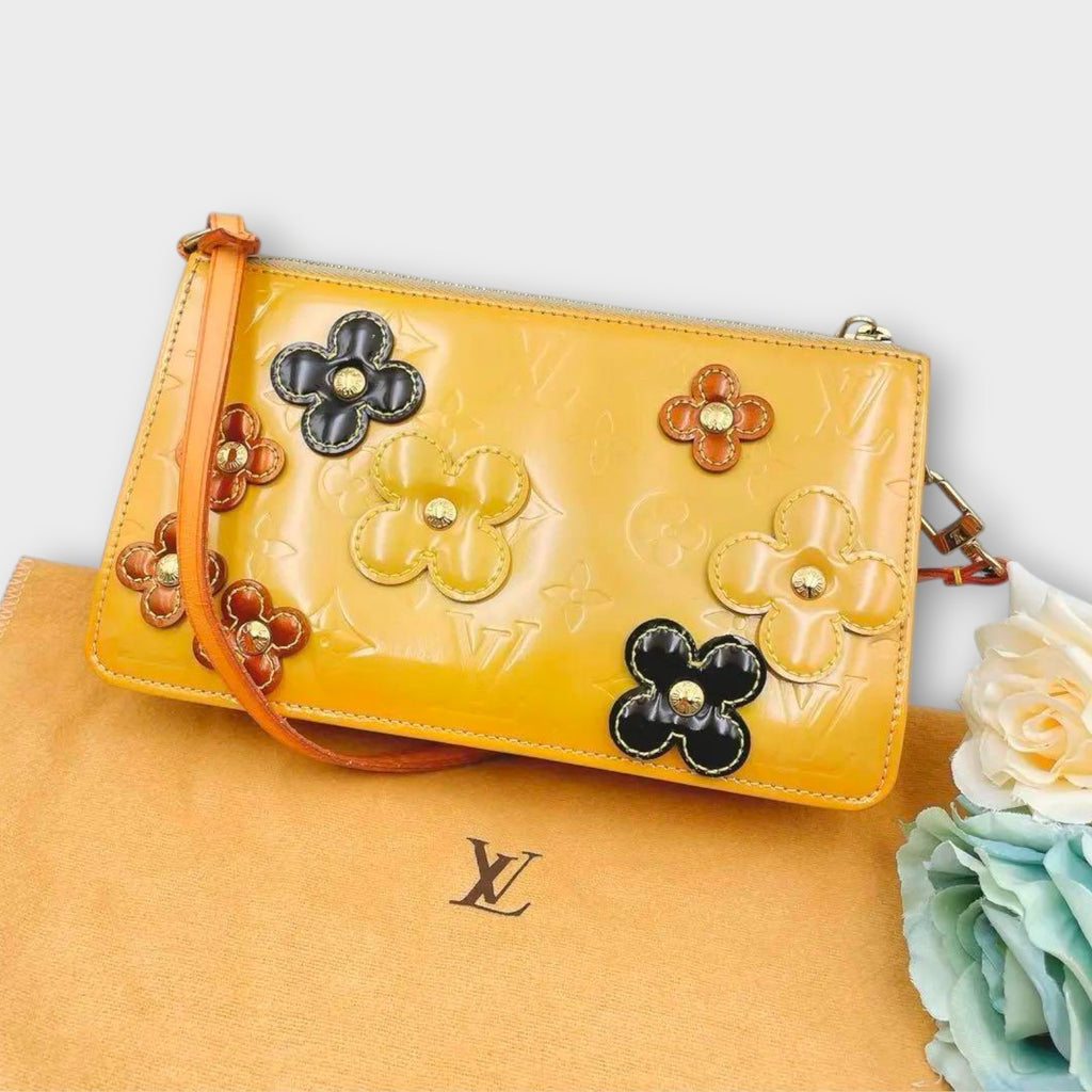 Louis Vuitton Monogram Vernis Flower Lexington Handbag Clutch