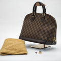 LOUIS VUITTON Damier Ebene Alma N51131 Handbag Brown Women's
