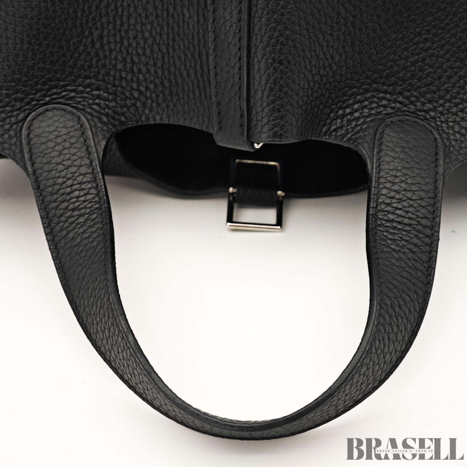HERMES Picotin Lock 18 PM Taurillon Clemence Handbag Tote Bag Black Dust Bag