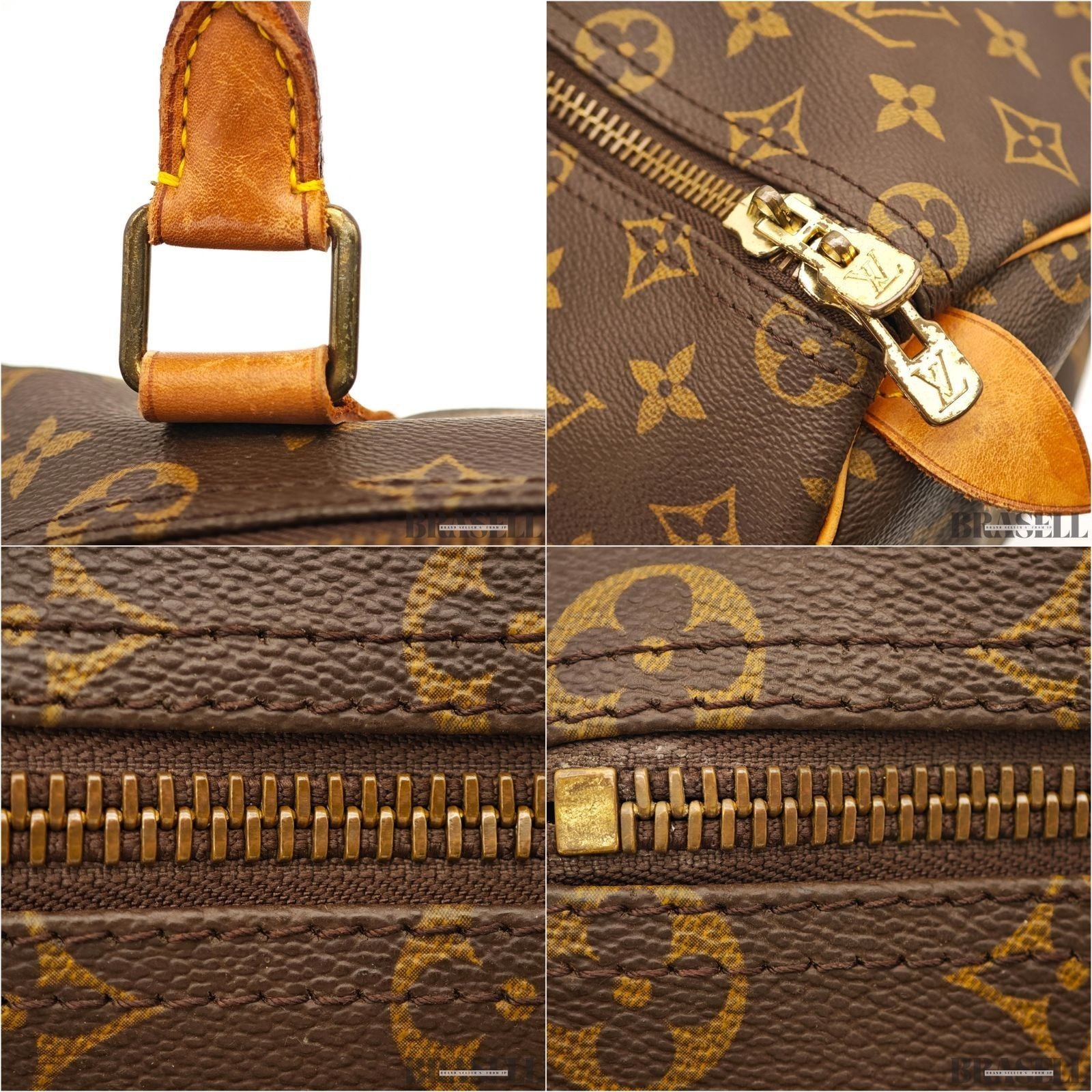 Louis Vuitton Keepall 50 Monogram M41426 Boston Bag Brown With Padlock Key