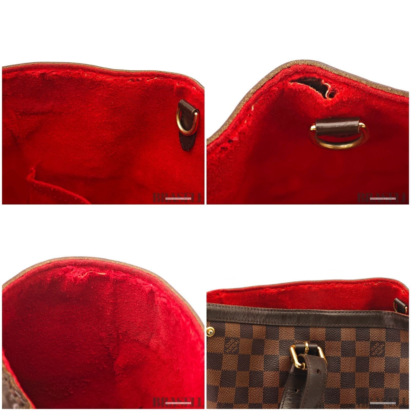 Louis Vuitton Hampstead MM N51204 Handbag Tote Bag Large Capacity Brown