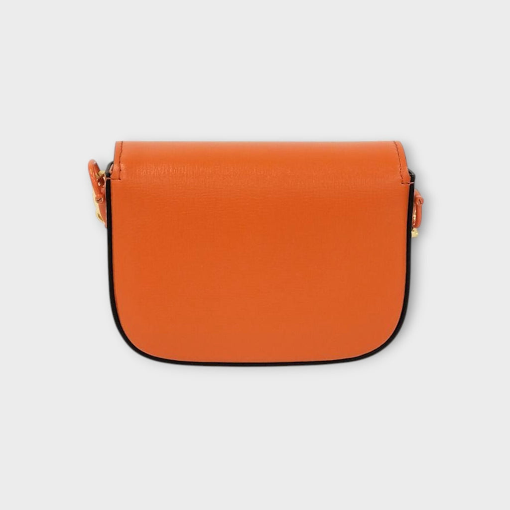 GUCCI Horsebit 1955 2Way Shoulder Bag Leather Orange 726863 【N】