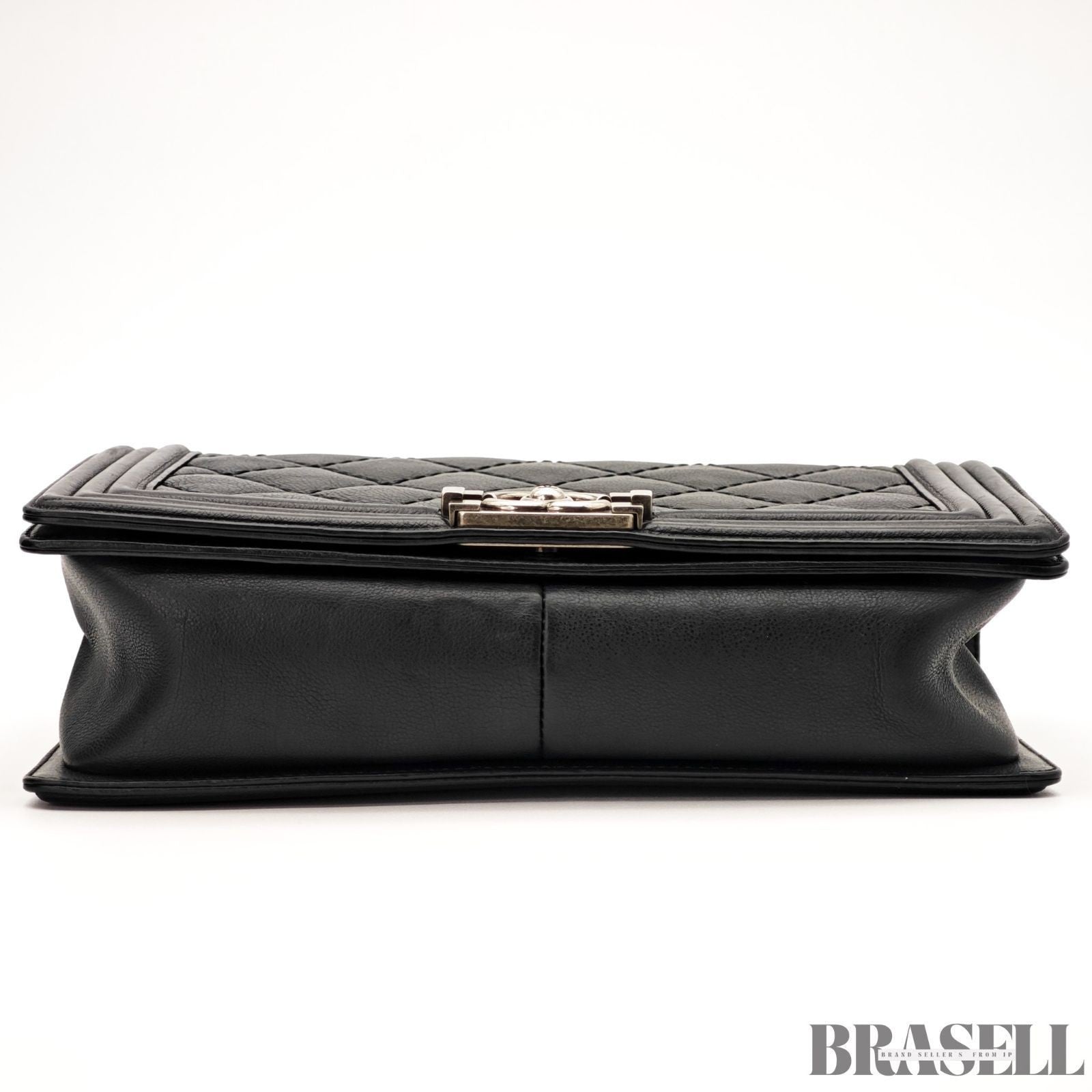 CHANEL Boy Chanel Flap Chain Shoulder Bag Black With Box Dust Bag Women