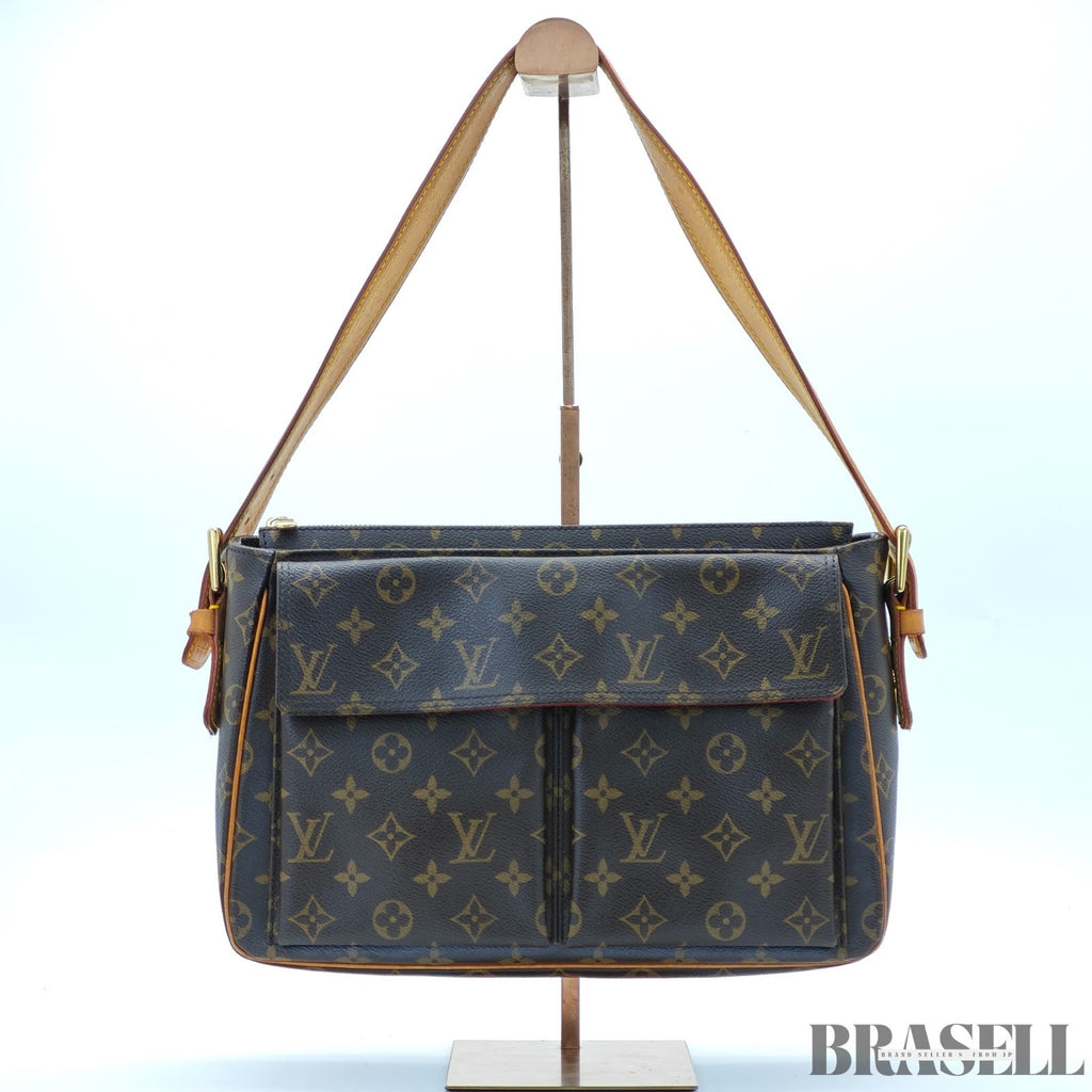 LOUIS VUITTON Viva Cite GM M51163 Shoulder Bag Monogram Canvas Maroon Brown