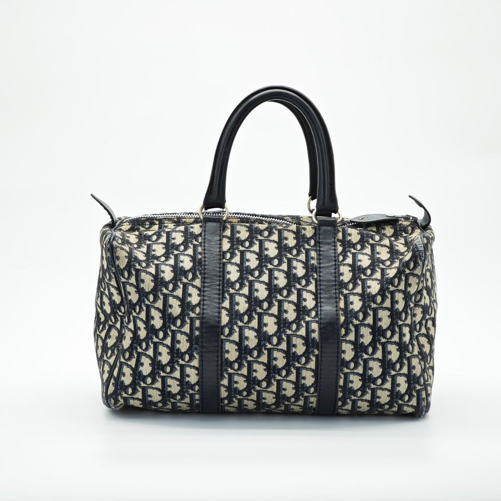 Dior Trotter Boston Bag Canvas Navy Color Women’s Bag