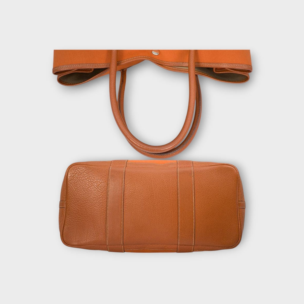 Hermès Garden Party PM 36 Toile Officier Potiron【A】