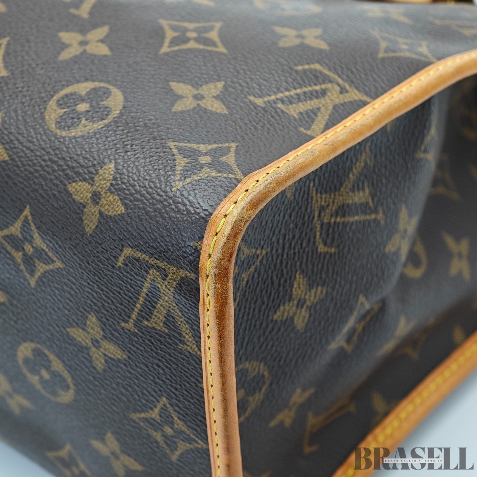 LOUIS VUITTON Popincourt Au Tote Bag Monogram M40007 Canvas Brown