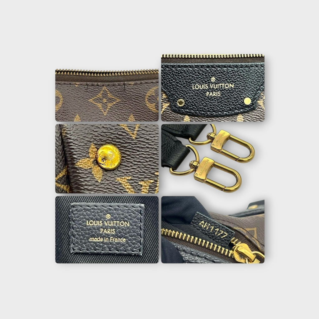 Louis Vuitton Monogram Tournelle PM M44027 2Way Handbag Brown Black 【S】