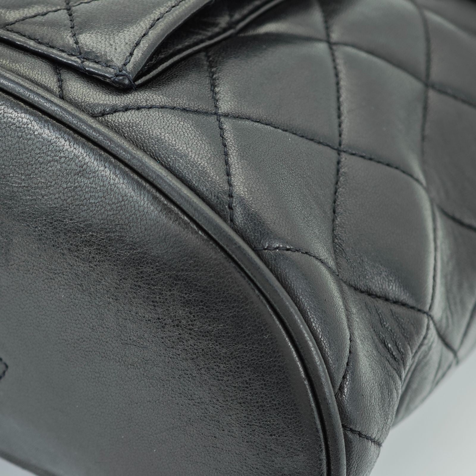 CHANEL Matelasse Bag Backpack Black Women's