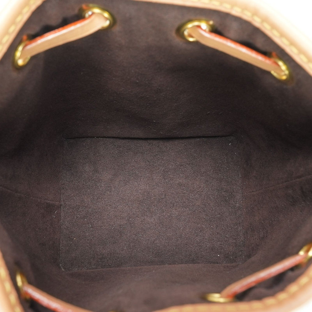 LOUIS VUITTON Nano Noe Monogram M81266 Handbag/Shoulder Bag/Bucket Bag Brown