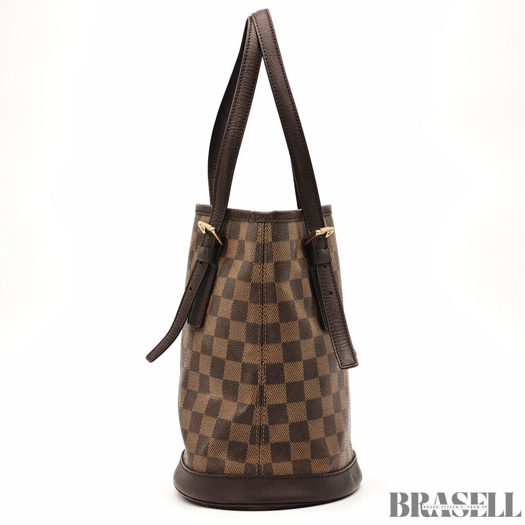 Louis Vuitton Mare N42240 Tote Bag With Pouch Bucket Bag Brown Gold Hardware