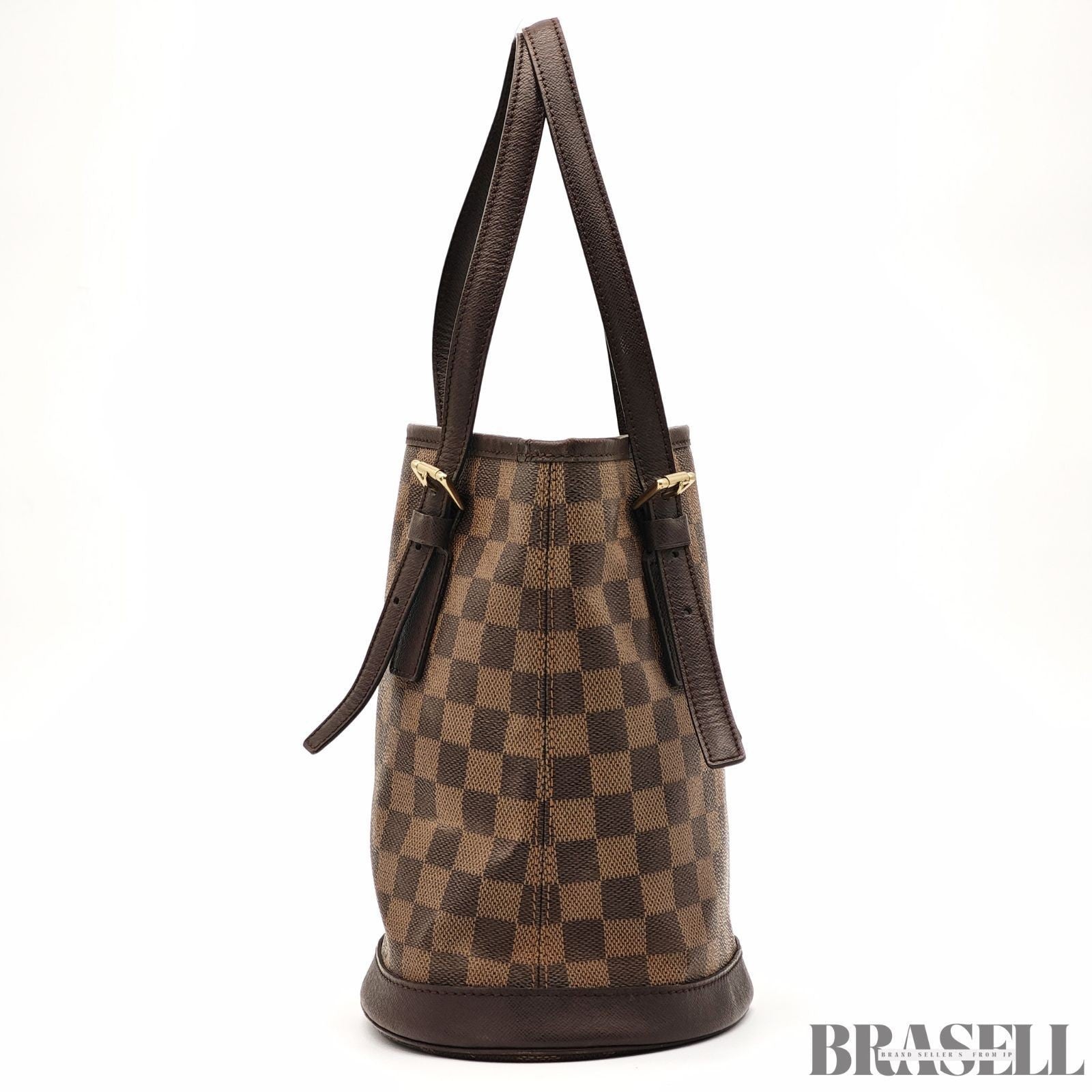 Louis Vuitton Mare N42240 Tote Bag With Pouch Bucket Bag Brown Gold Hardware