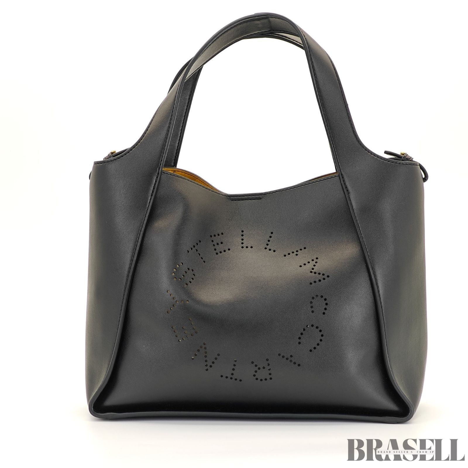 Stella McCartney Leather 2-Way Tote Bag 513860W9923 Shoulder Bag with Pouch