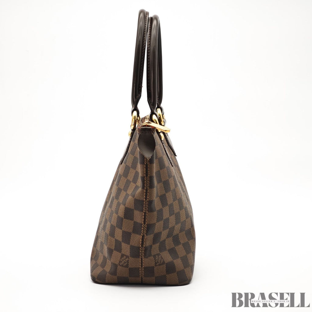 LOUIS VUITTON Saleya PM Tote Bag Handbag N51183 Brown Damier Canvas Leather