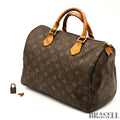 Louis Vuitton Monogram Speedy 30 M41108 Handbag Mini Boston Bag Canvas Brown