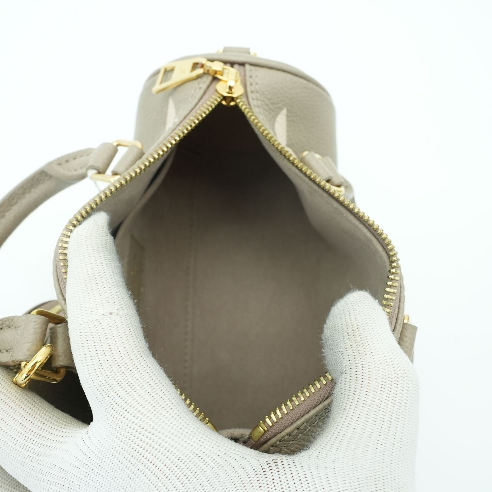 LOUIS VUITTON Empreinte Giant Papillon BB M46031 Handbag Beige Tourtière Cream