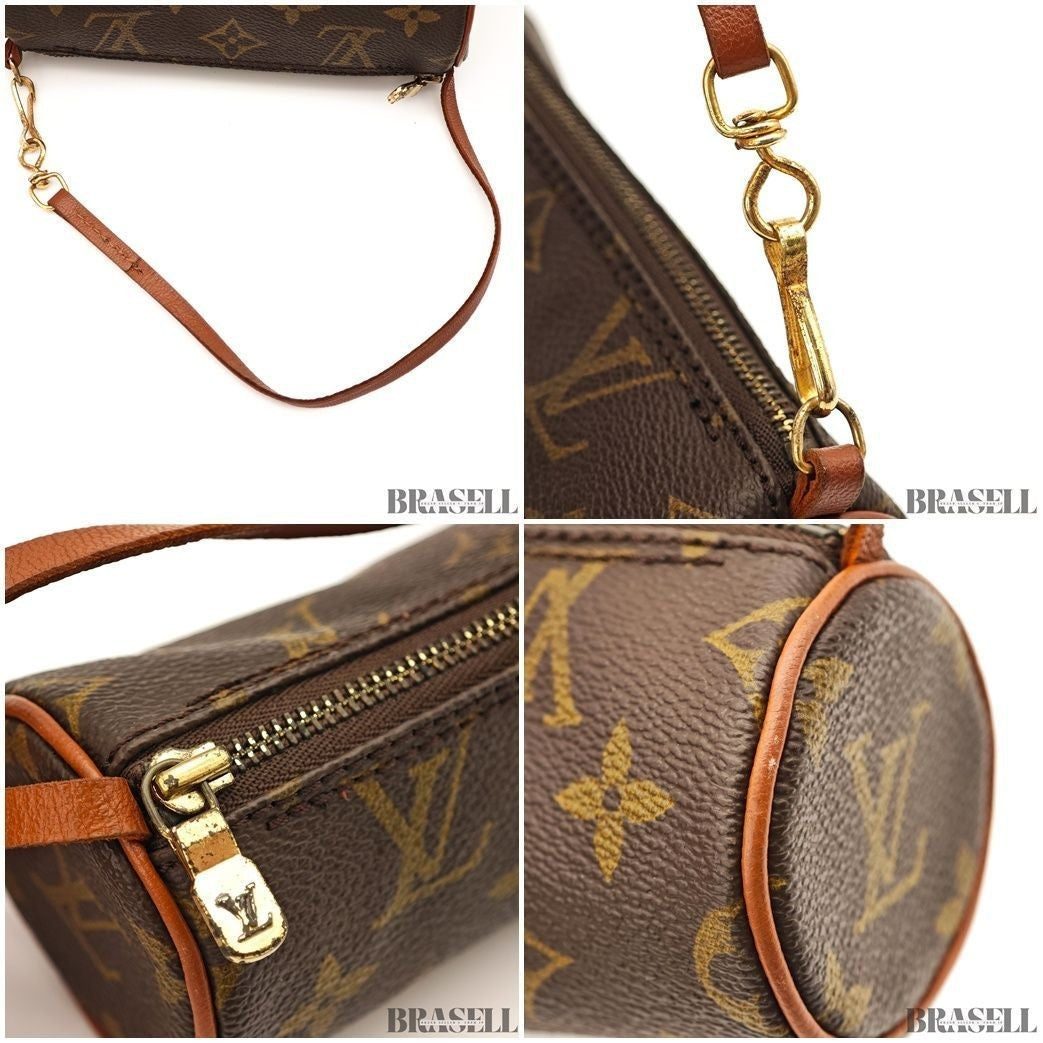 LOUIS VUITTON Monogram Papillon 30 M51385 HandBag Mini Boston Bag Brown France