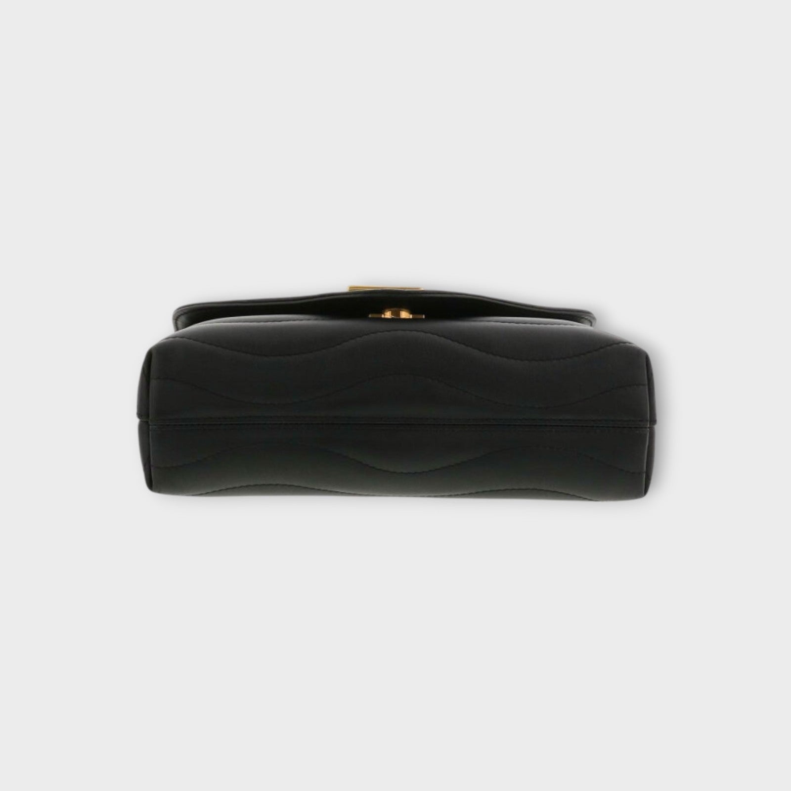 LOUIS VUITTON Monogram Black New Wave Chain Bag MM